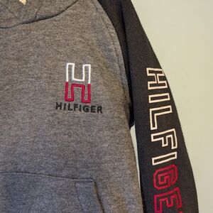 Tommy Hilfiger Gray and Black Men's Sweater